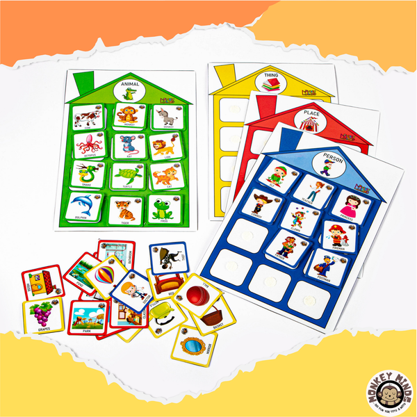 LANGUAGE - WORD FAMILY HOUSES - NOUNS - Monkey Minds