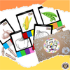 CLIP THE CARD - COLOURS - VEGETABLES - Monkey Minds
