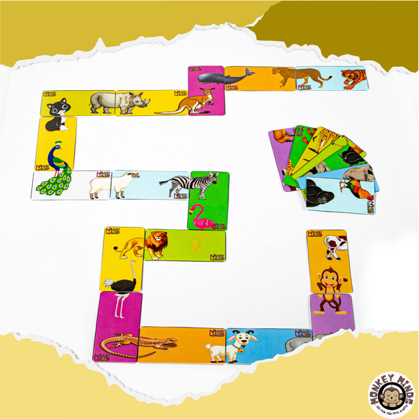 DOMINOES - ANIMAL HALVES - Monkey Minds