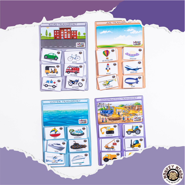 SORTING MATS - KNOW YOUR TRANSPORT - Monkey Minds