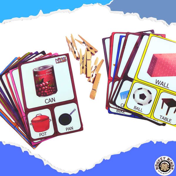 CLIP THE CARD - RHYMING WORDS -2 - Monkey Minds