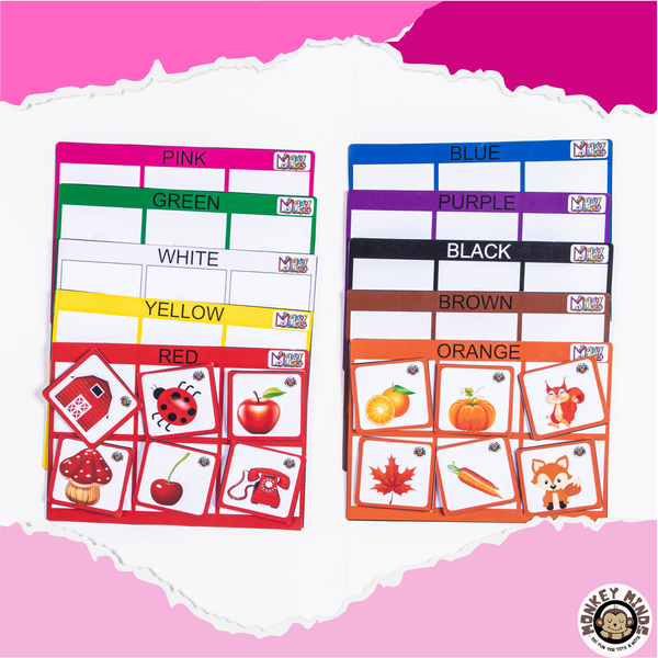 SORTING MATS - KNOW YOUR COLOURS - Monkey Minds