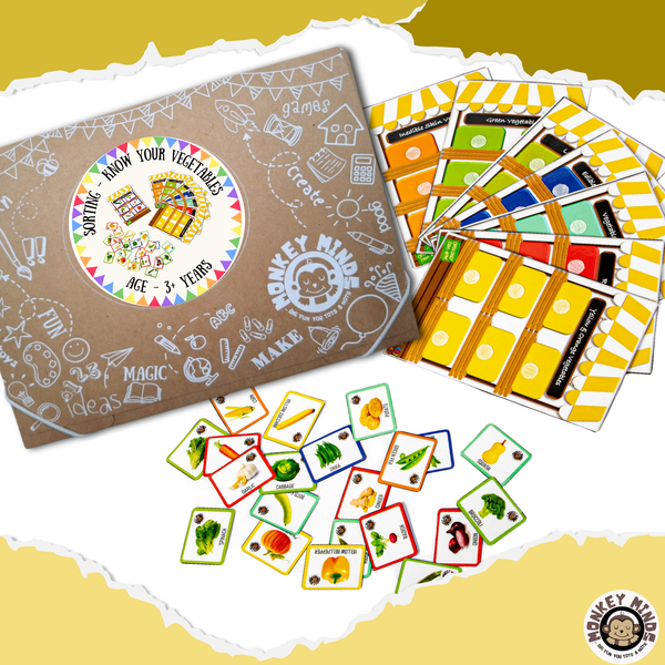 SORTING MATS - KNOW YOUR VEGETABLES - Monkey Minds