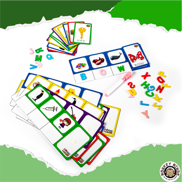 LANGUAGE - BUILD A WORD - 3 LETTERS - Monkey Minds