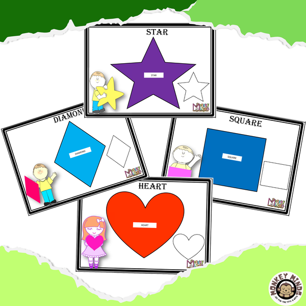 PLAYDOUGH MATS - SHAPES - Monkey Minds