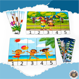 STRIP PUZZLES - NUMBERS 1 -10 - SEASONS - Monkey Minds