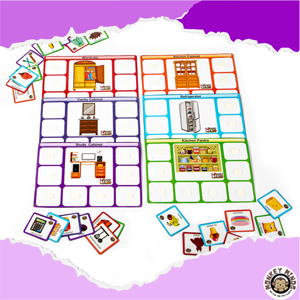SORTING MATS - KNOW WHERE TO STORE - Monkey Minds