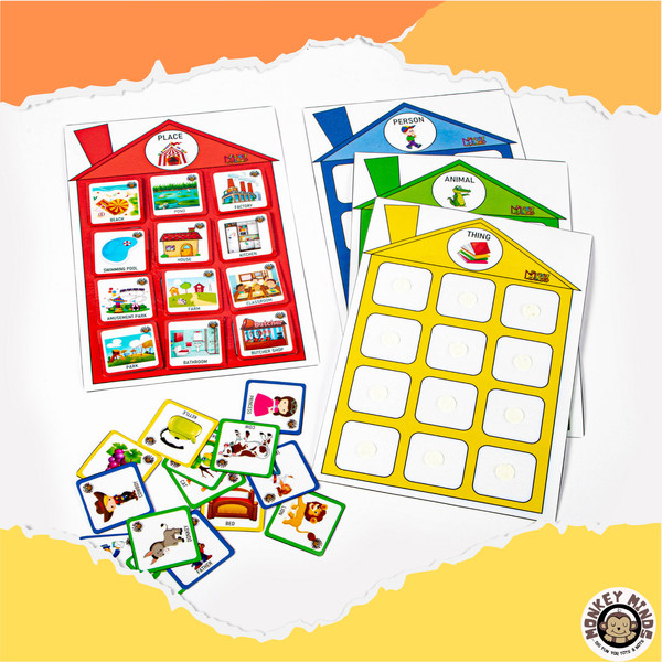 LANGUAGE - WORD FAMILY HOUSES - NOUNS - Monkey Minds