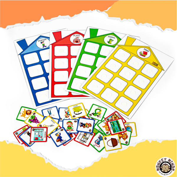 LANGUAGE - WORD FAMILY HOUSES - NOUNS - Monkey Minds