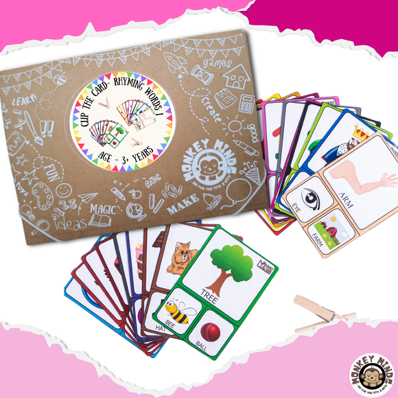 CLIP THE CARD - RHYMING WORDS - 1 - Monkey Minds