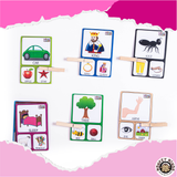 CLIP THE CARD - RHYMING WORDS - 1 - Monkey Minds
