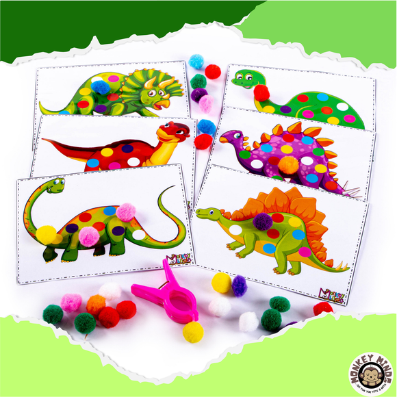 MATCH IT - COLOUR BALL DINOS - Monkey Minds