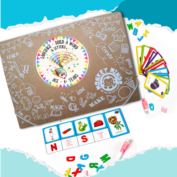 LANGUAGE - BUILD A WORD - 4 LETTERS - Monkey Minds
