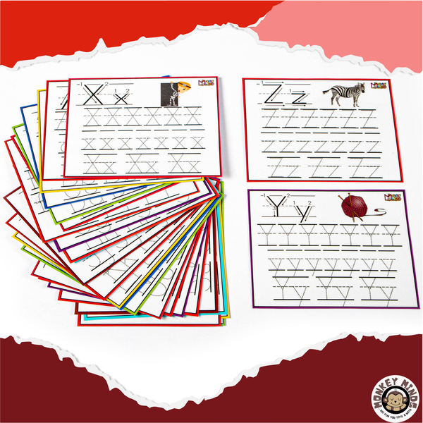 PRE WRITING SKILLS - ALPHABET TRACING - Monkey Minds