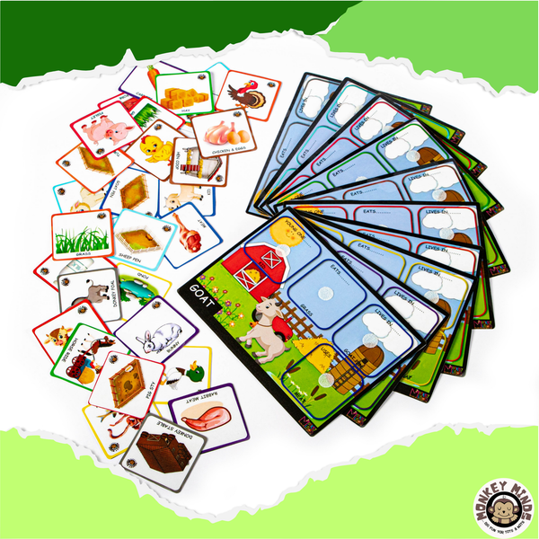 SORTING MATS - KNOW YOUR FARM ANIMALS - Monkey Minds