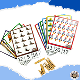 CLIP THE CARD - NUMBERS (TRANSPORT) - Monkey Minds