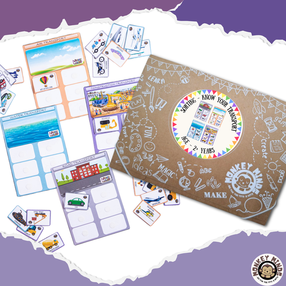 SORTING MATS - KNOW YOUR TRANSPORT - Monkey Minds
