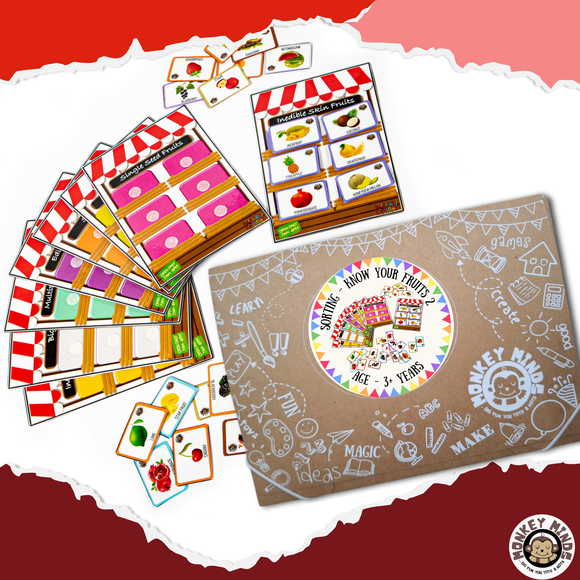 SORTING MATS - KNOW YOUR FRUITS -2 - Monkey Minds