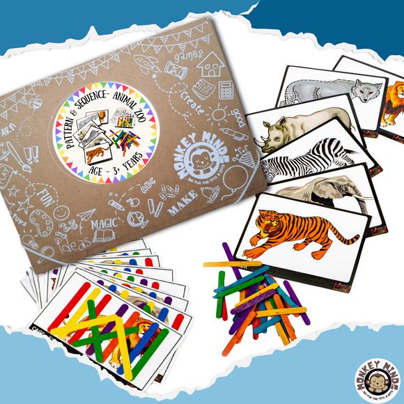 PATTERN & SEQUENCE - ANIMAL ZOO - Monkey Minds