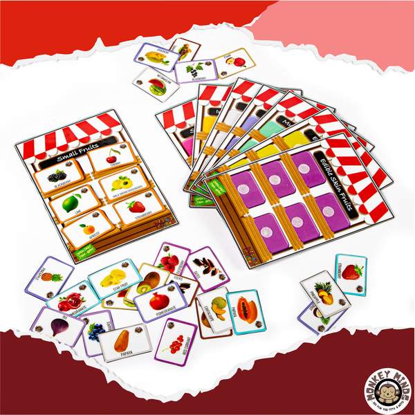 SORTING MATS - KNOW YOUR FRUITS -2 - Monkey Minds