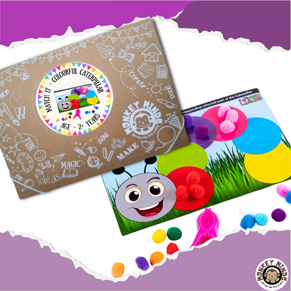 MATCH IT - COLOURFUL CATERPILLAR - Monkey Minds