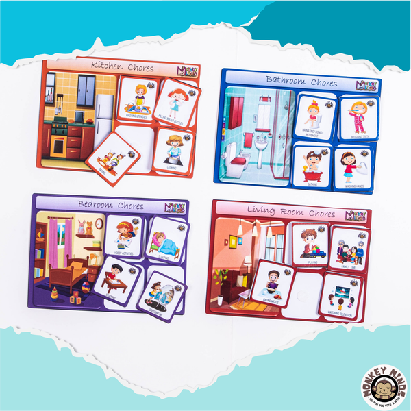 SORTING MATS - KNOW YOUR HOUSE CHORES - Monkey Minds