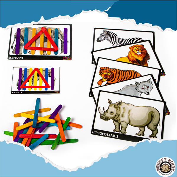 PATTERN & SEQUENCE - ANIMAL ZOO - Monkey Minds