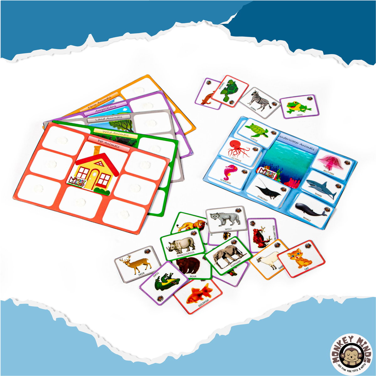 SORTING MATS - KNOW YOUR ANIMALS - 1 – Monkey Minds
