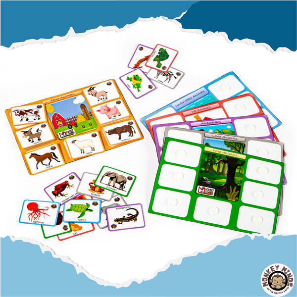 SORTING MATS - KNOW YOUR ANIMALS - 1 - Monkey Minds