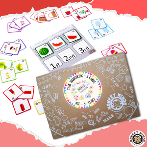 ORDER & SEQUENCE - PICTURE SEQUENCING - 3 CARDS - Monkey Minds