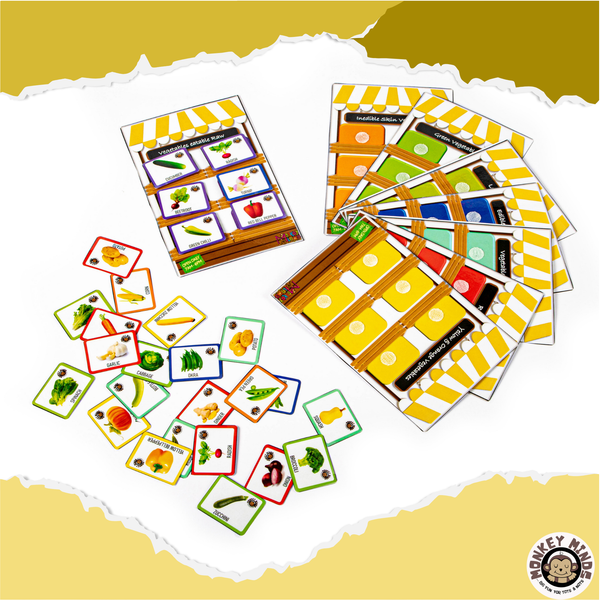 SORTING MATS - KNOW YOUR VEGETABLES - Monkey Minds