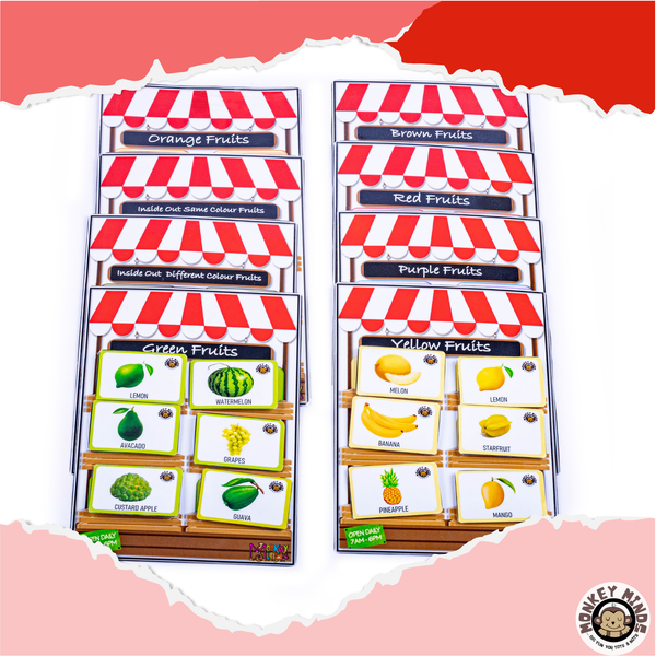 SORTING MATS - KNOW YOUR FRUITS -1 - Monkey Minds