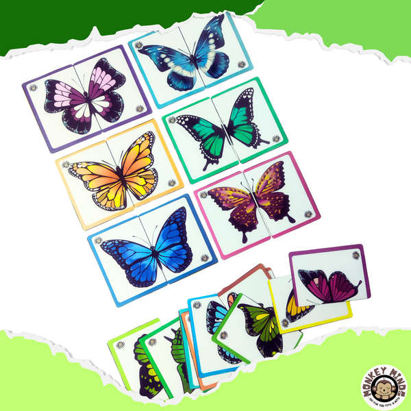 PUZZLE - 2 PIECE - BUTTERFLIES - Monkey Minds