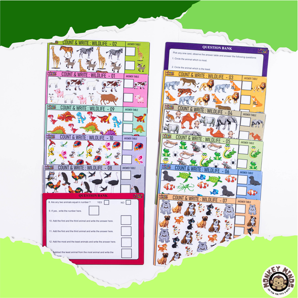 MATH - I SPY COUNTING - WILDLIFE - Monkey Minds