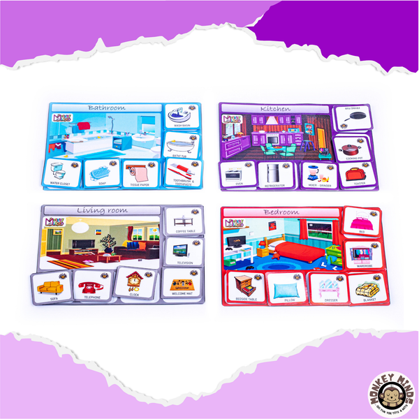 SORTING MATS - KNOW YOUR HOUSE - Monkey Minds
