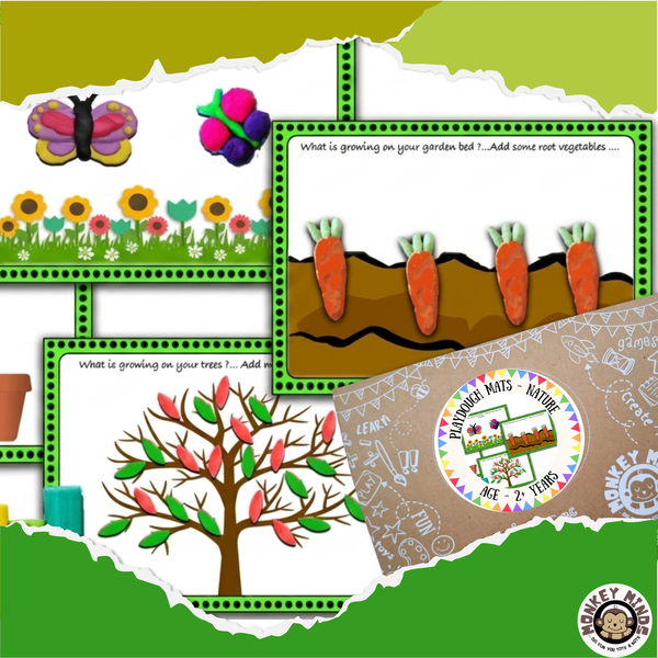 PLAY-DOUGH MATS - NATURE - Monkey Minds