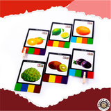 CLIP THE CARD - COLOURS  - FRUITS - Monkey Minds