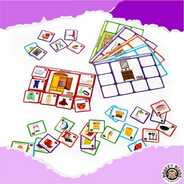 SORTING MATS - KNOW WHERE TO STORE - Monkey Minds