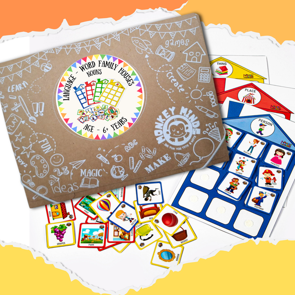 LANGUAGE - WORD FAMILY HOUSES - NOUNS - Monkey Minds